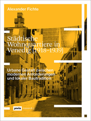 cover image of Städtische Wohnquartiere in Venedig (1918–1939)